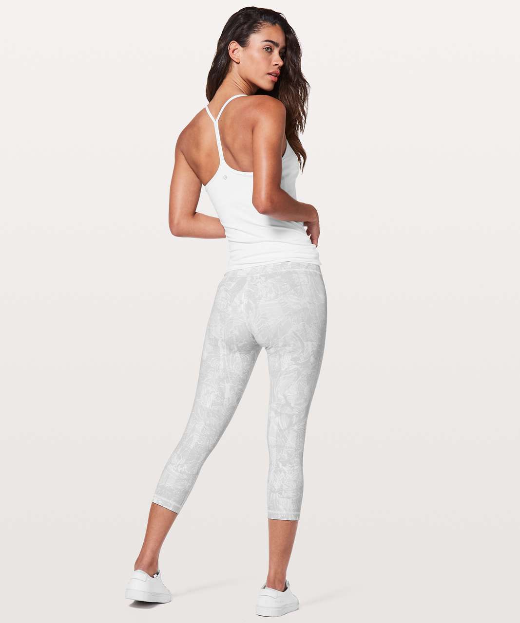 Lululemon Wunder Under Crop (Hi-Rise) *21" - Eternal Wave White