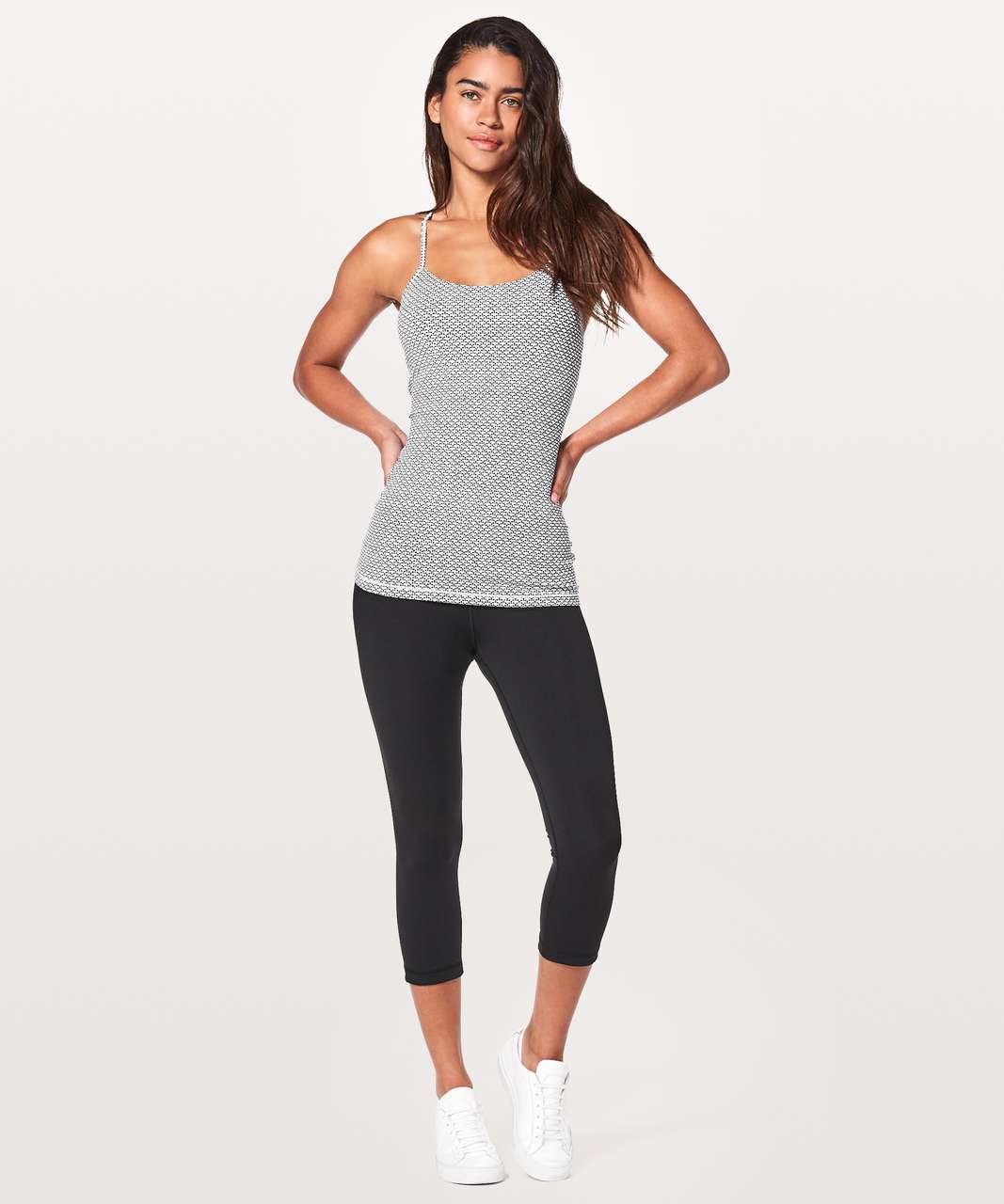 Lululemon Power Pose Tank - Monochromic White