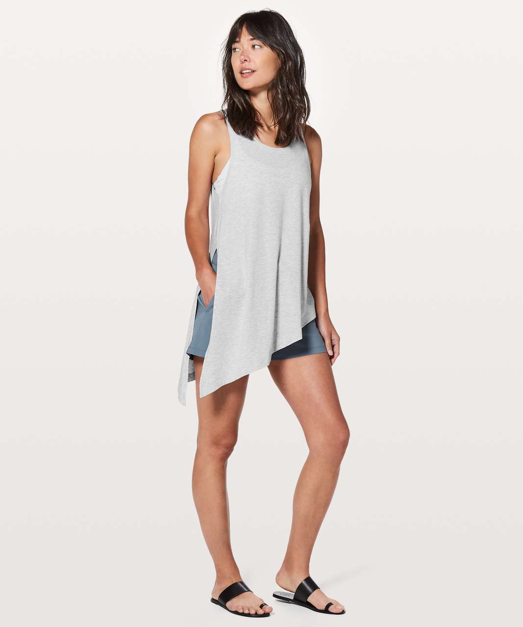 Lululemon To The Point Tank - Heathered Core Ultra Light Grey