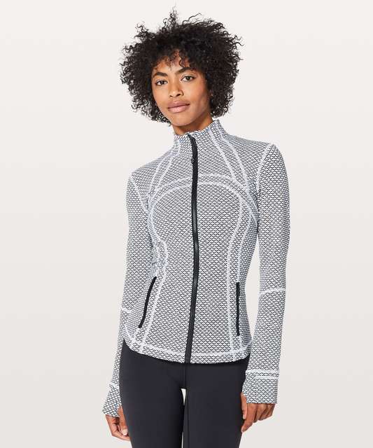 Lululemon Define Jacket - Luon Variegated Knit Black Heathered Black - lulu  fanatics