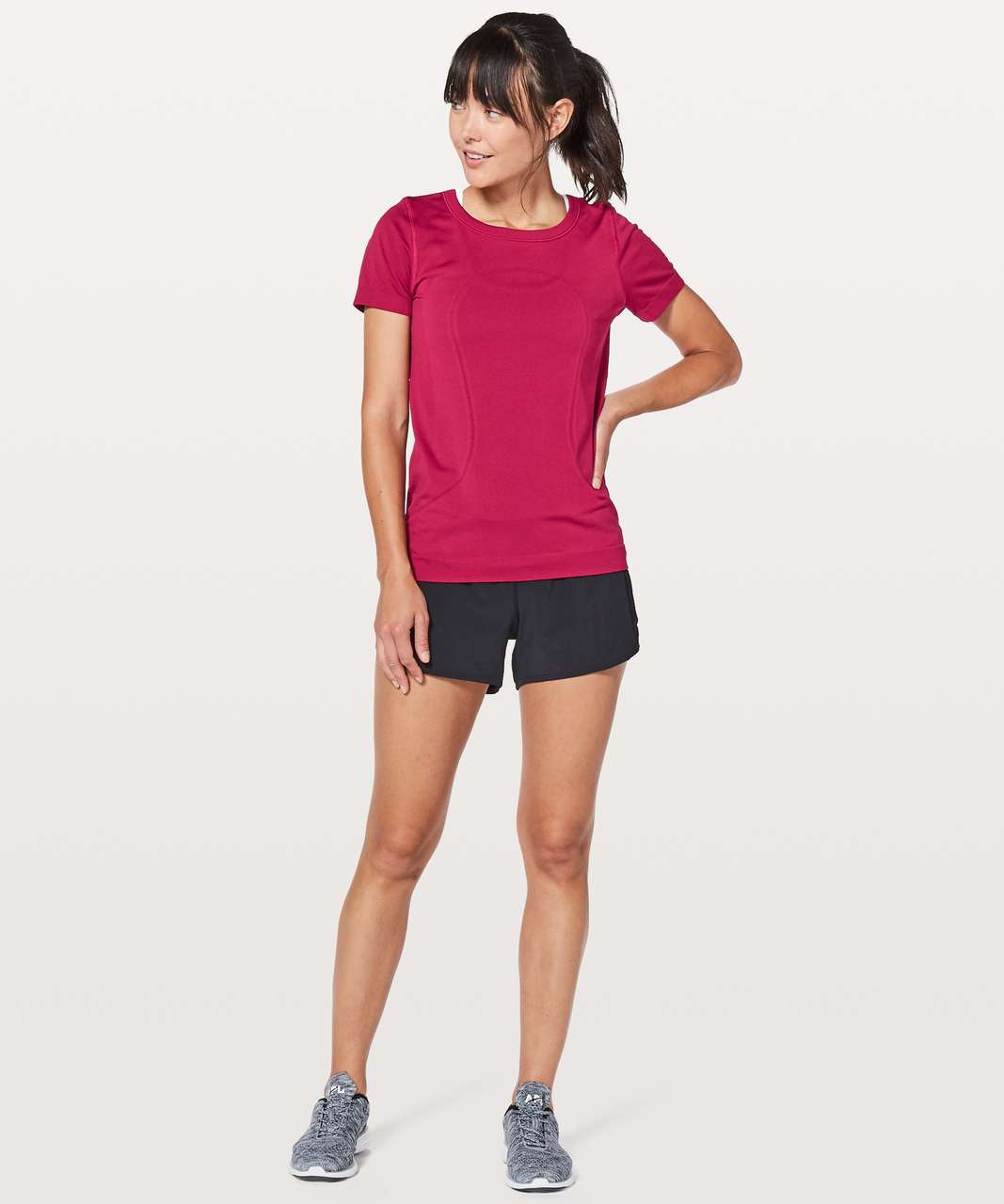 Lululemon Swiftly Tech Short Sleeve (Breeze) *Relaxed Fit - Ruby Red / Ruby Red