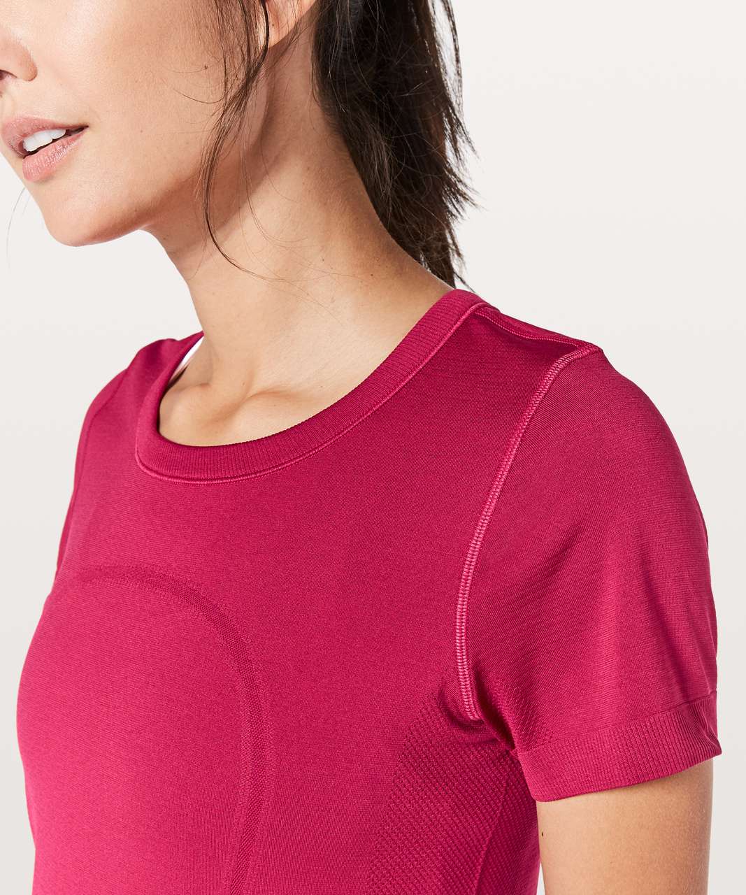 Lululemon Swiftly Tech Short Sleeve (Breeze) *Relaxed Fit - Ruby Red / Ruby  Red - lulu fanatics