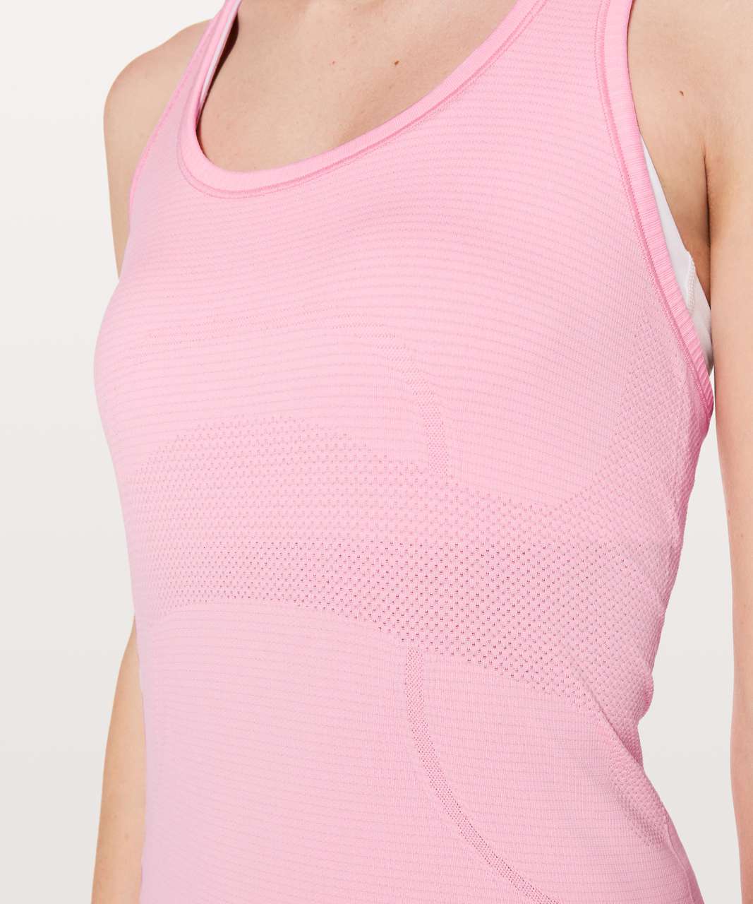 Lululemon Swiftly Tech Racerback - Miami Pink / White