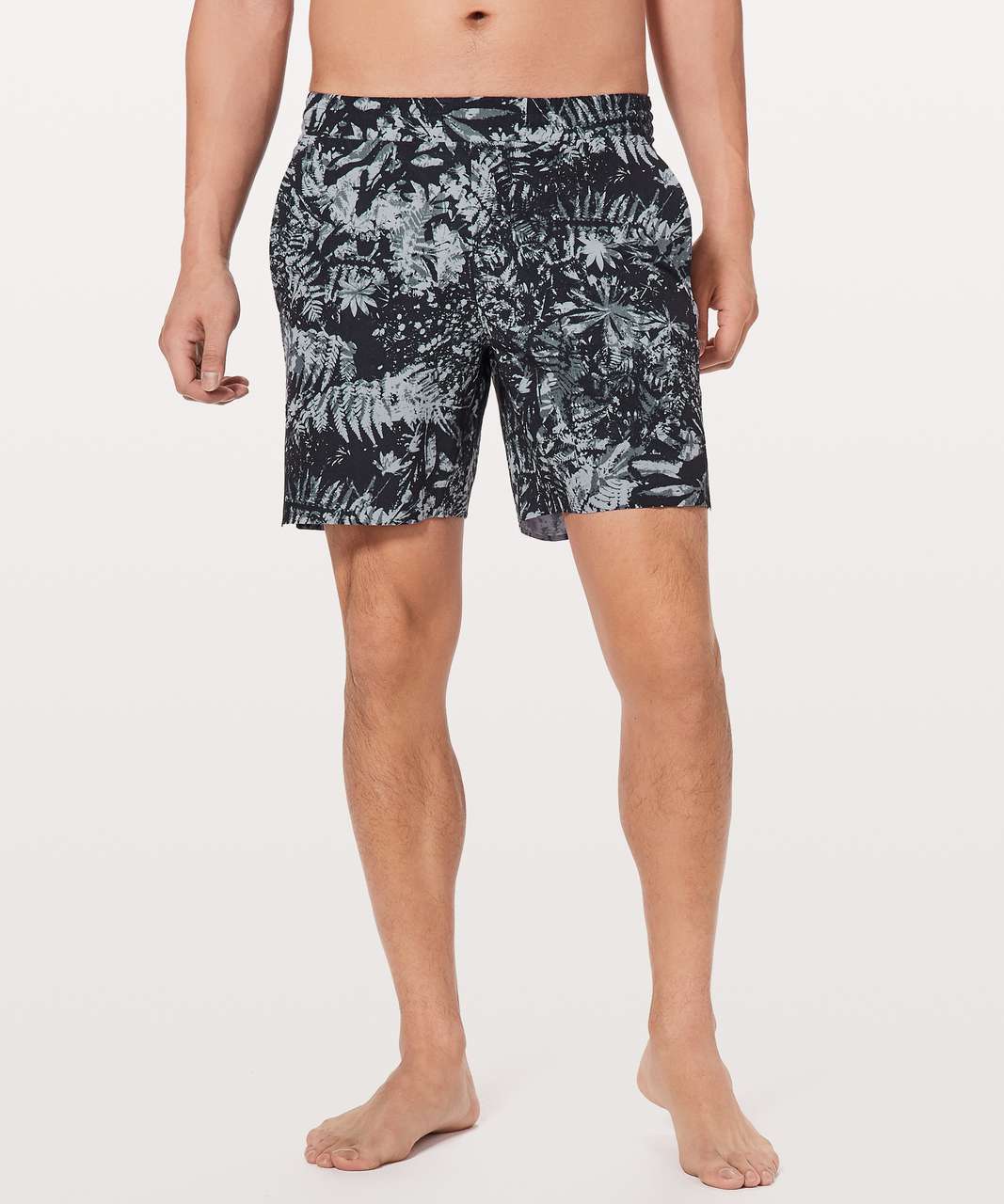 Lululemon Channel Cross Short *7" Updated - Canopy Ice Grey Black