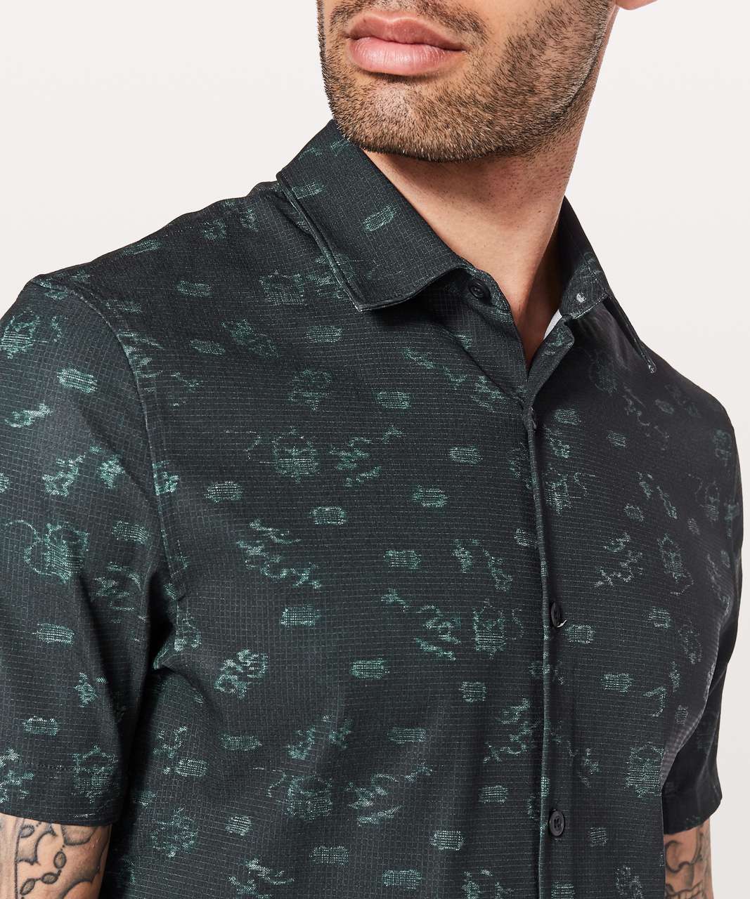 Lululemon Airing Easy Short Sleeve Buttondown - Shift Multi (First Release)