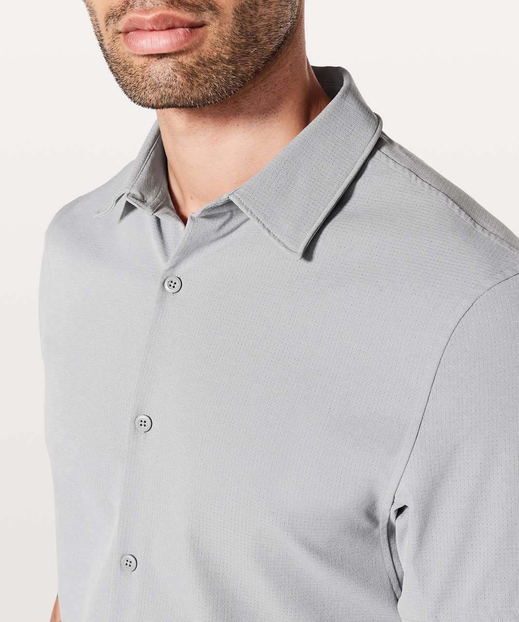 Lululemon Airing Easy Short Sleeve Buttondown - Light Cast