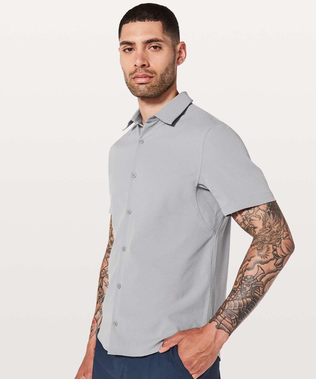 lululemon short sleeve button down