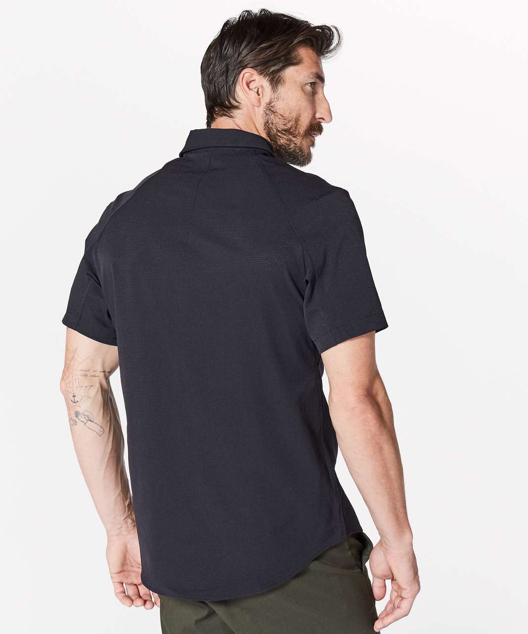 Lululemon Airing Easy Short Sleeve Buttondown - Black (First Release)