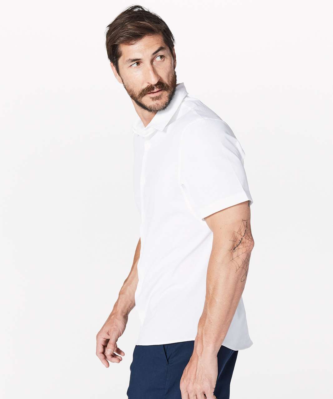 Lululemon Airing Easy Short Sleeve Buttondown - White (First Release)