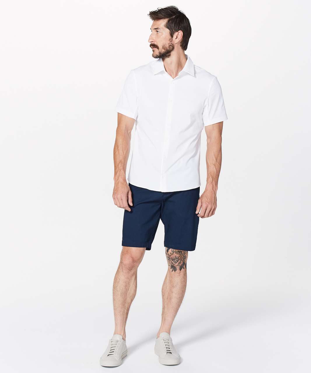 Lululemon Airing Easy Short Sleeve Buttondown - White (First Release)