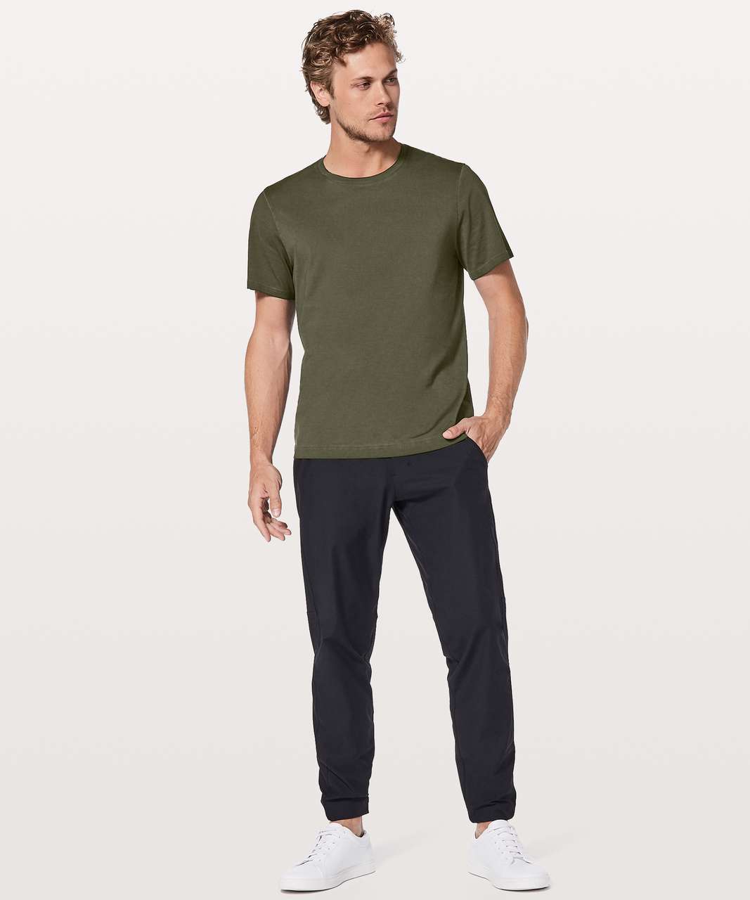 Lululemon Dyel Up Tee - Pigment Dye Dark Olive