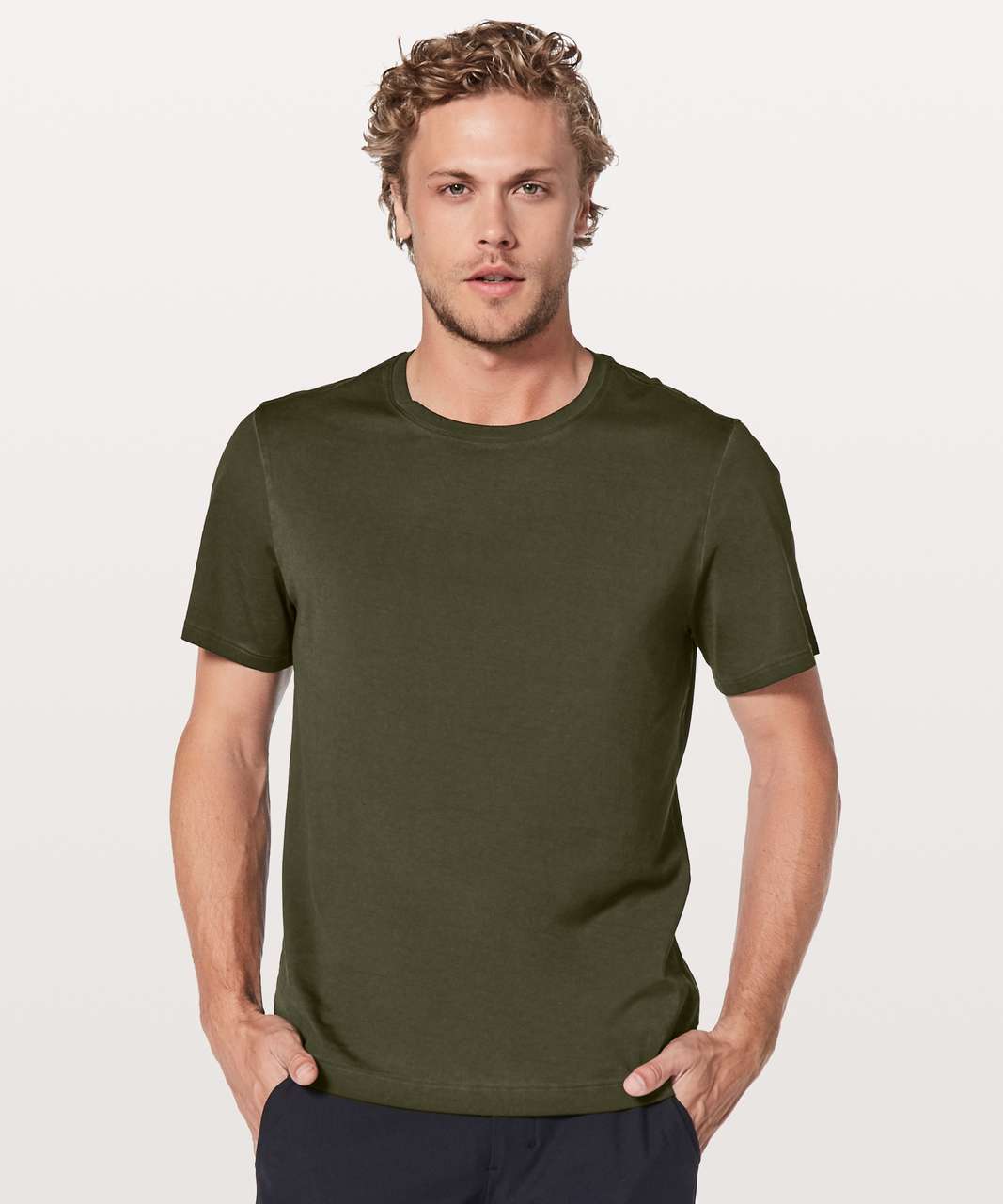 Lululemon Dyel Up Tee - Pigment Dye Dark Olive