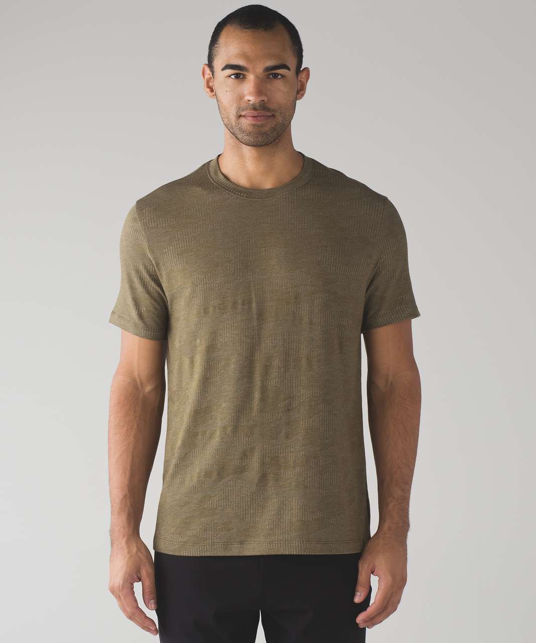 Lululemon Core Short Sleeve Crew - Heathered Moss