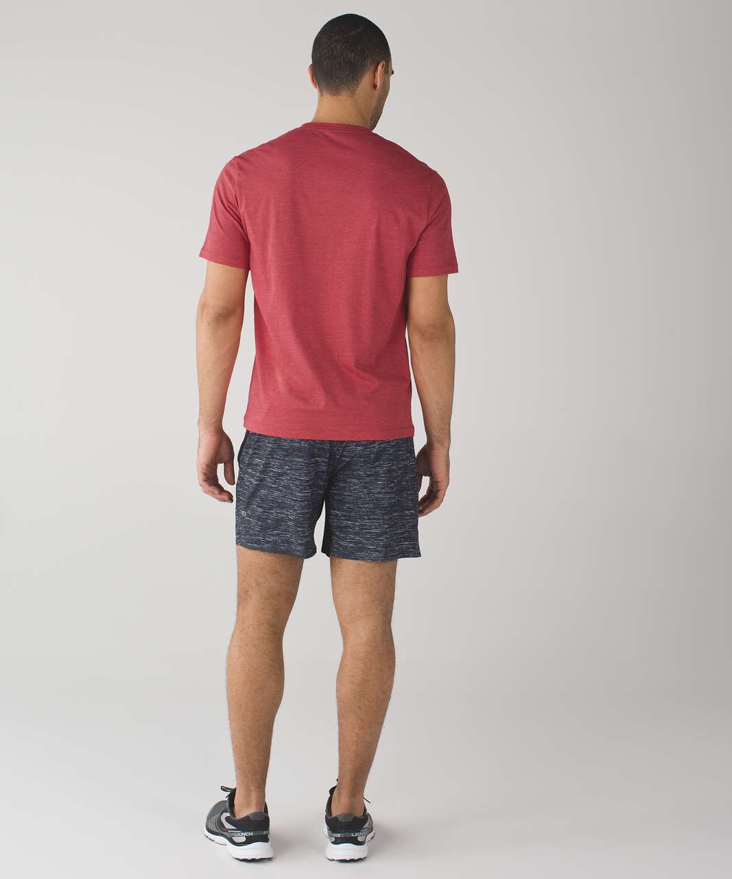 Lululemon Core Short Sleeve Crew - Heathered Fireside Red