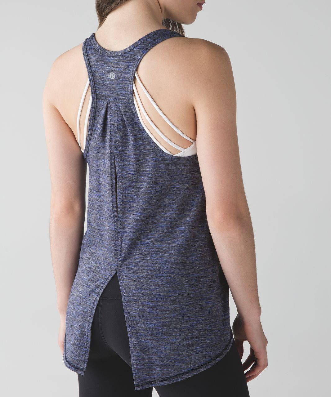 Lululemon Salute the Sun Tank - Tiger Space Dye Sapphire Blue Naval Blue