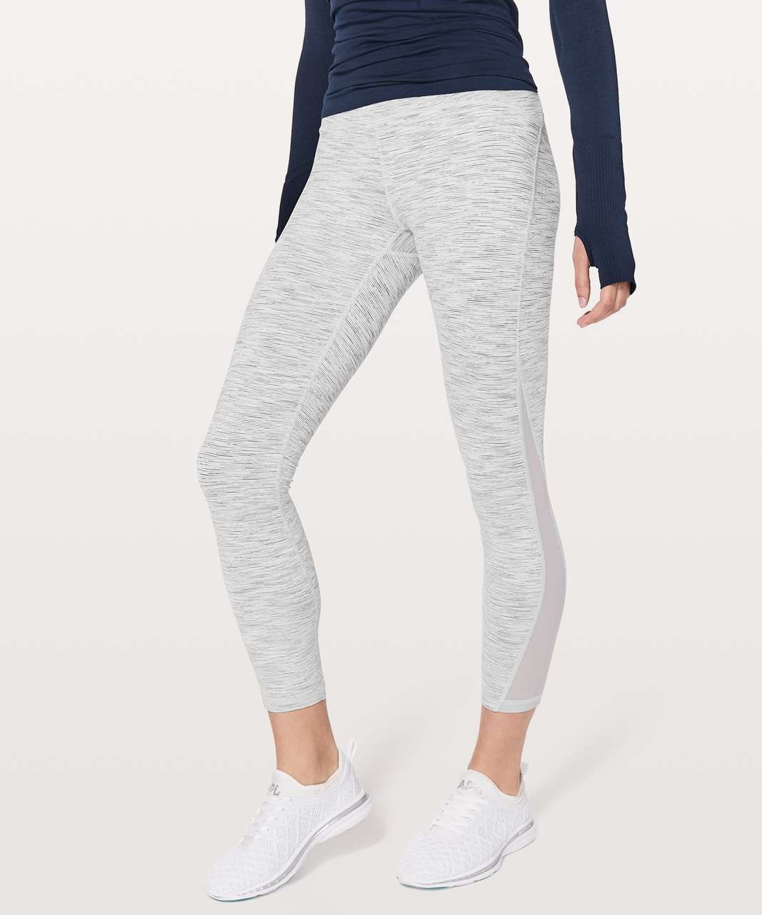 Lululemon Train Times 7/8 Pant *25" - Wee Are From Space Ice Grey Alpine White