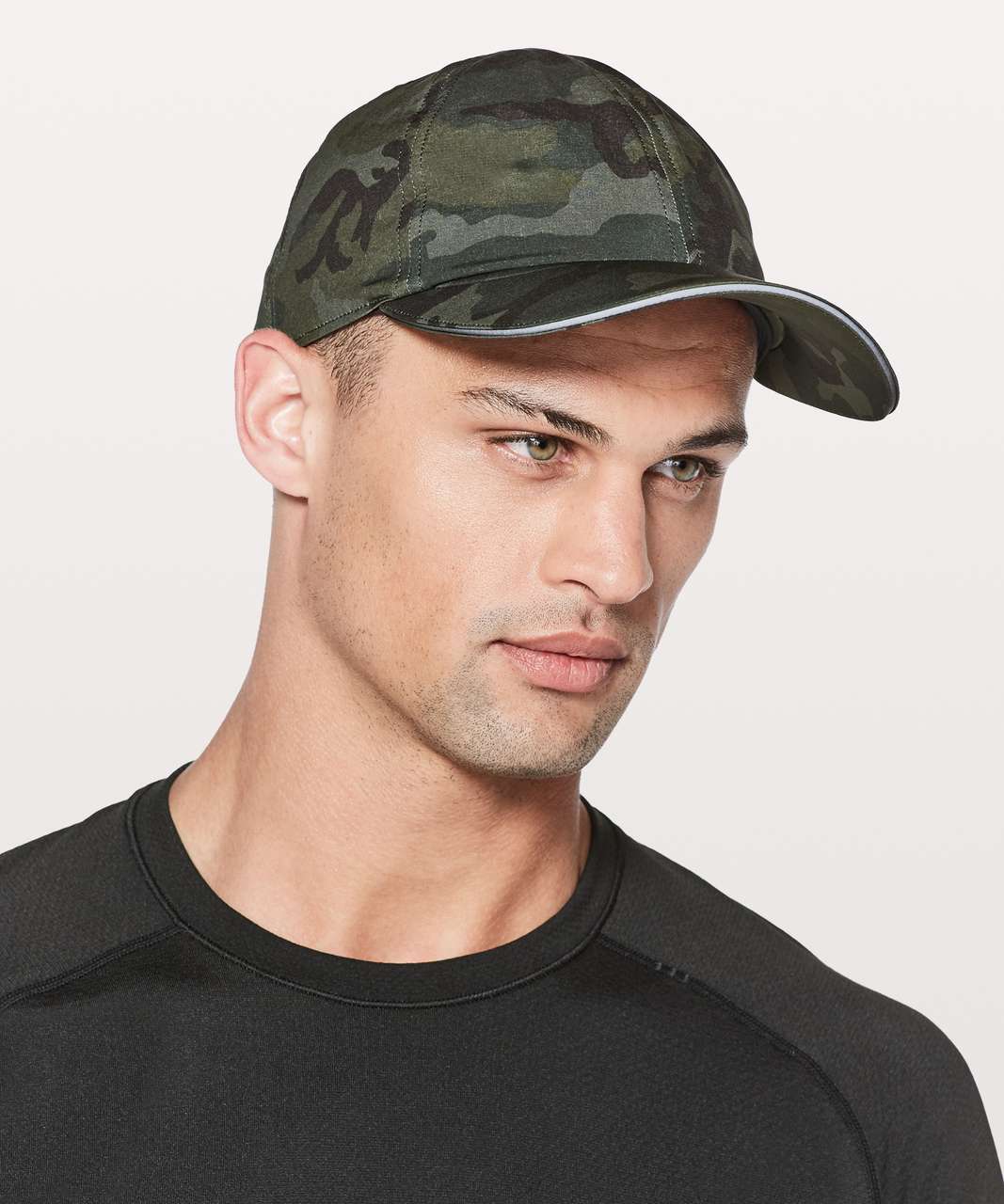 Lululemon Lightspeed Run Hat - Woodland Camo Gator Green Dark Olive