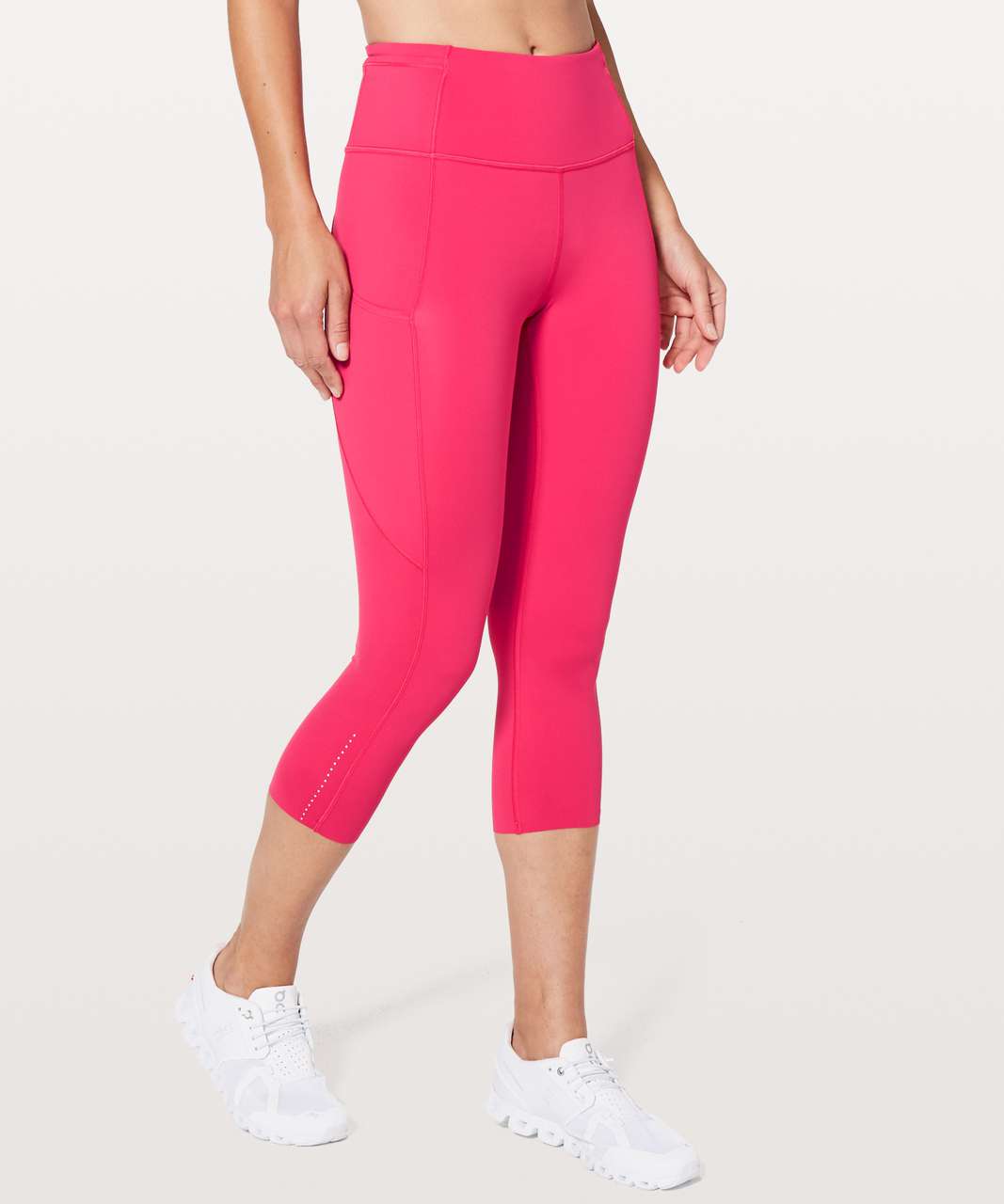 Lululemon Run Excel Crop Pink Striped Leggings Size 6 - $40 - From Lauren