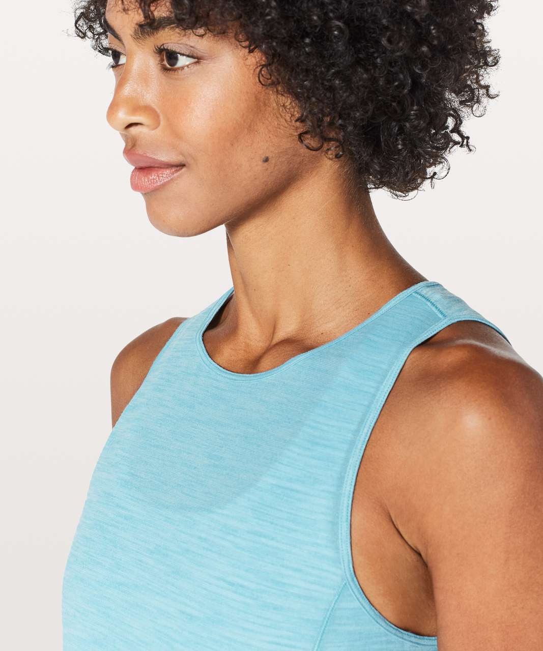 Lululemon Low Key Tank *Silver - Heathered Eton Blue