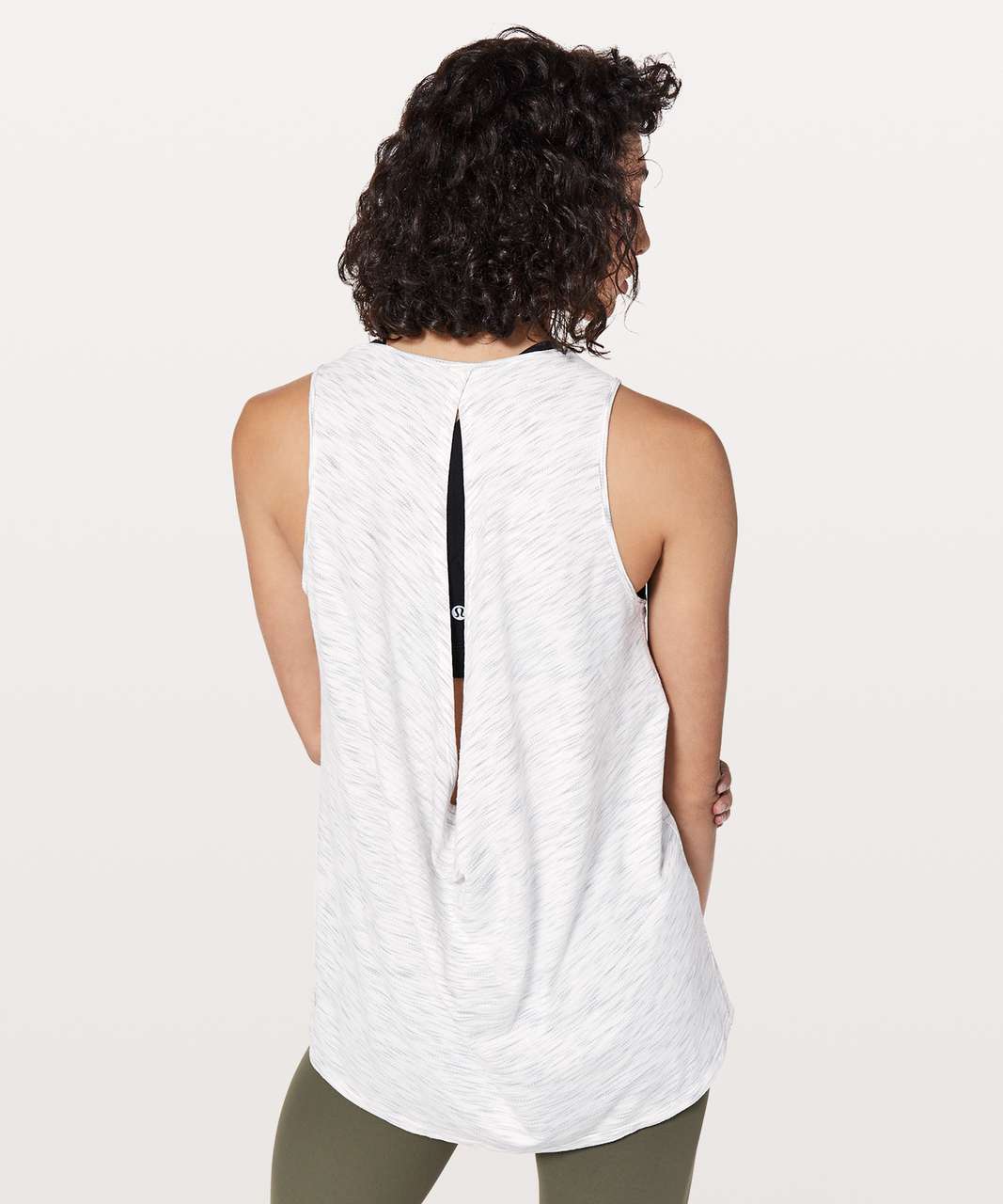 Lululemon Low Key Tank *Silver - Tiger Space Dye Hail White