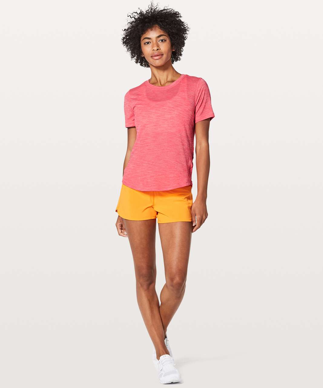 Lululemon Long Distance Short Sleeve - Heathered Glossy