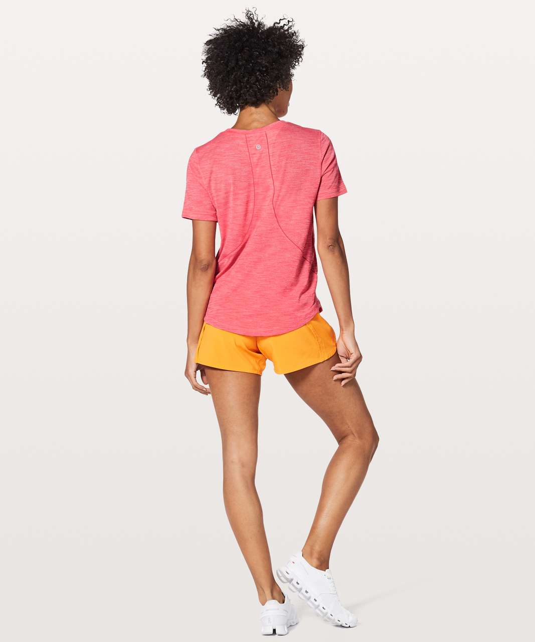 Lululemon Long Distance Short Sleeve - Heathered Glossy