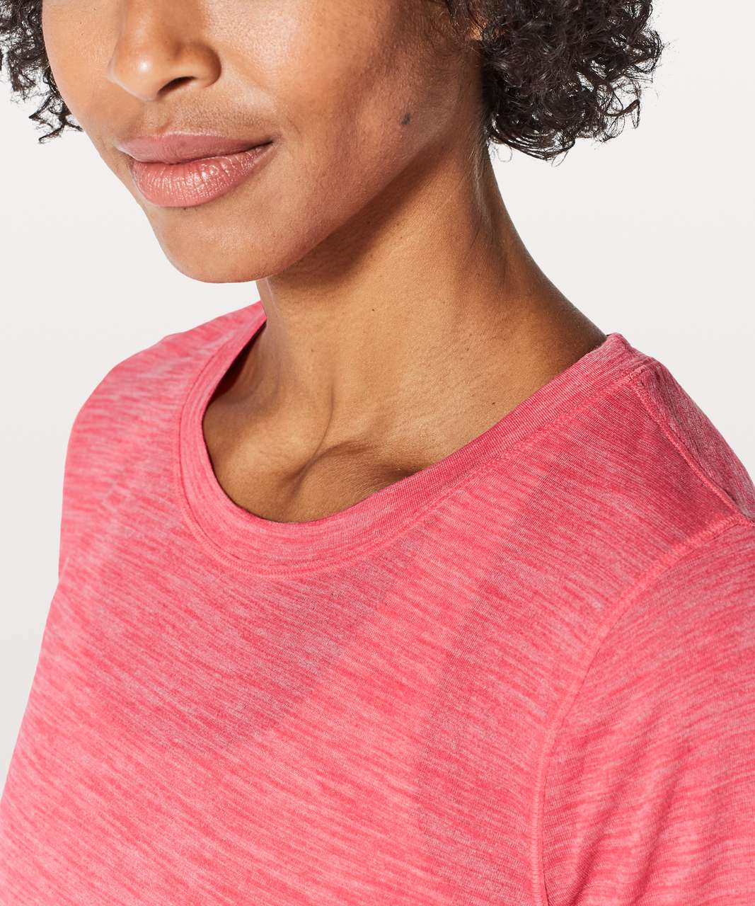 Lululemon Long Distance Short Sleeve - Heathered Glossy