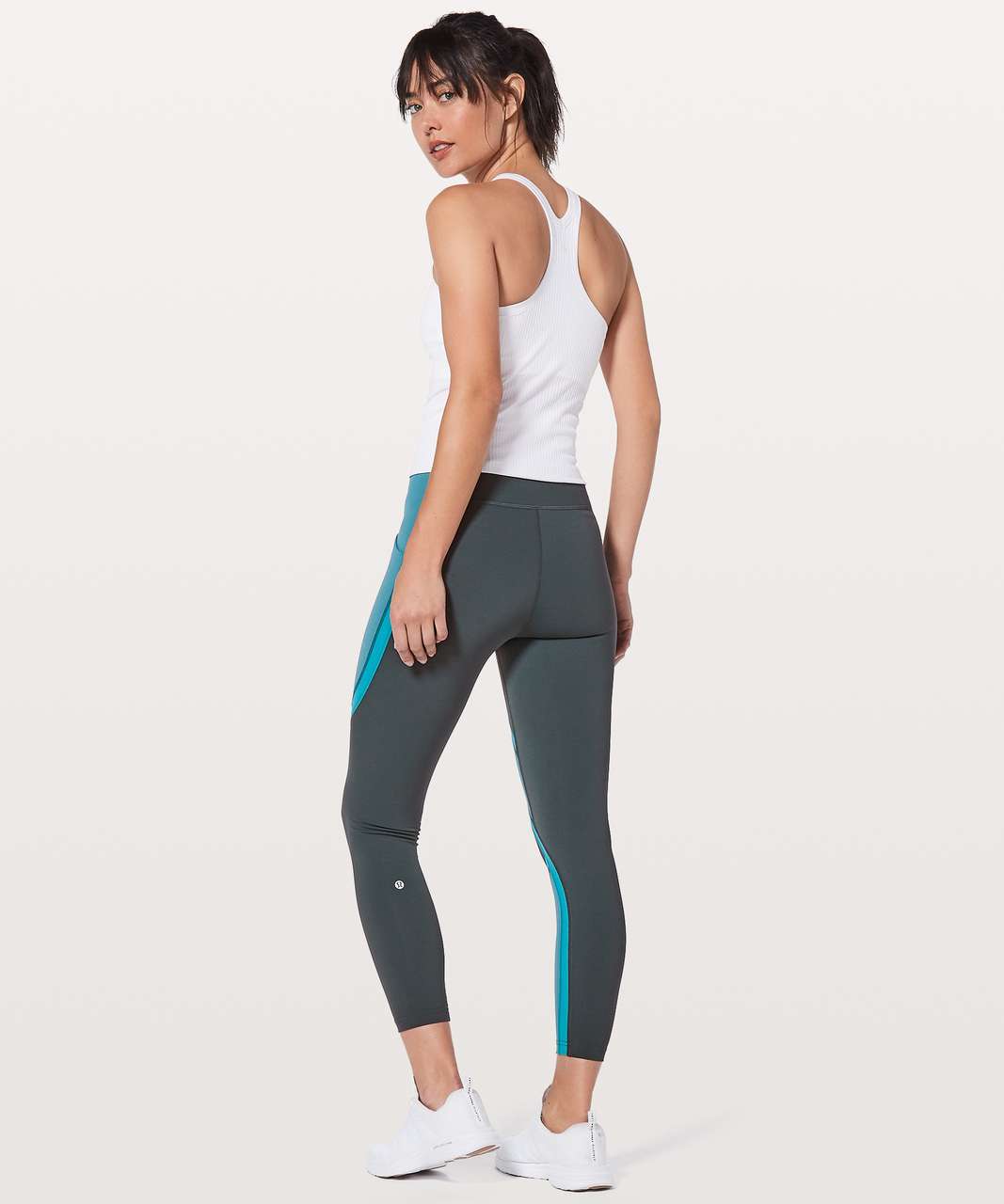 Lululemon Wild Twist 7/8 Tight *25 - Gravity / Pacific Teal / Teal Blue -  lulu fanatics