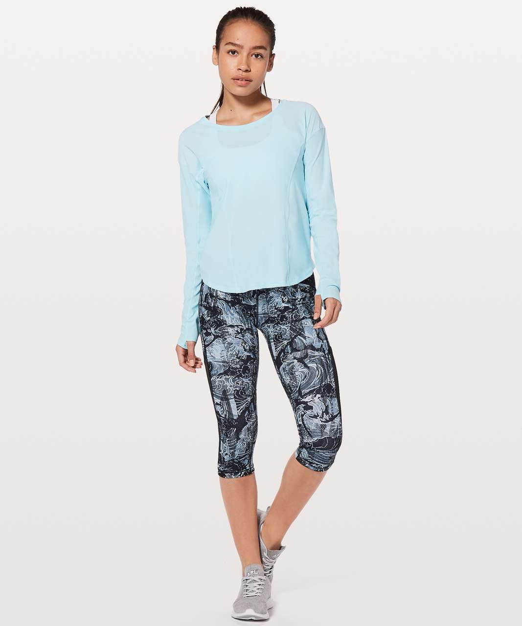 Lululemon On Pace Long Sleeve - Blue Glow - lulu fanatics