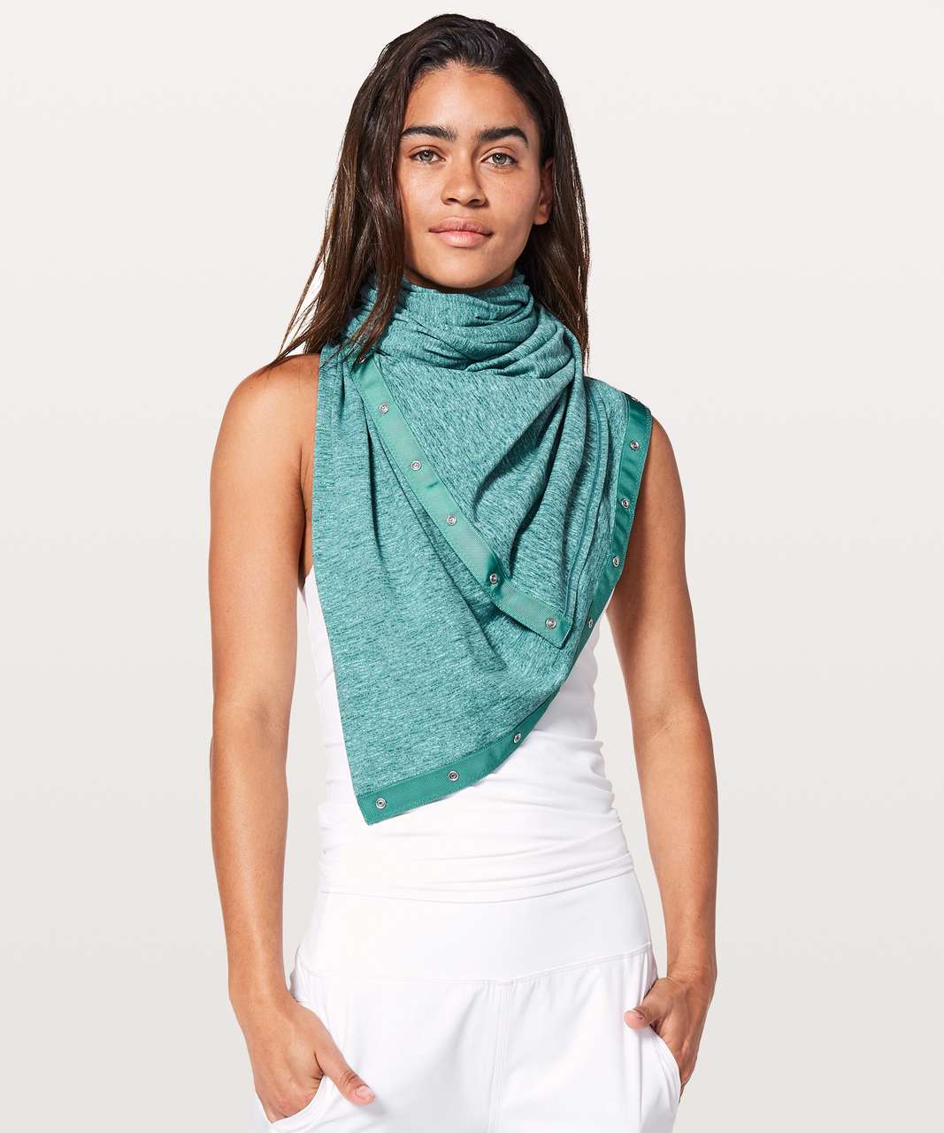 Lululemon Vinyasa Scarf *Rulu - Tonka Stripe Heathered Cascades Turquoise Sea