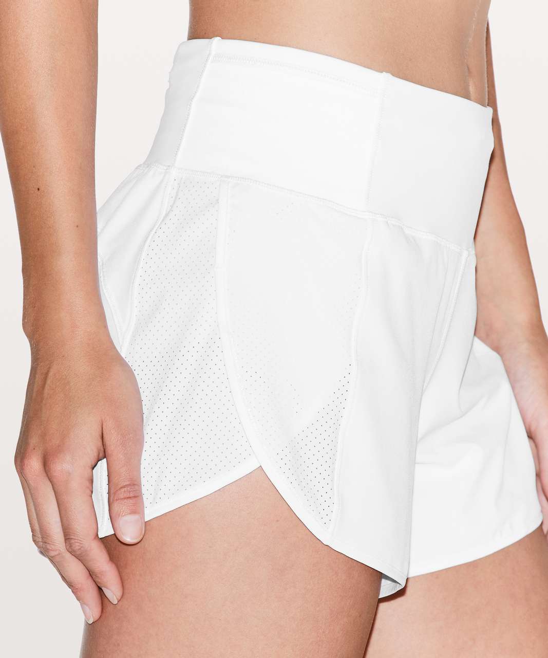 Lululemon Real Quick Short *Perforated 3.5" - White