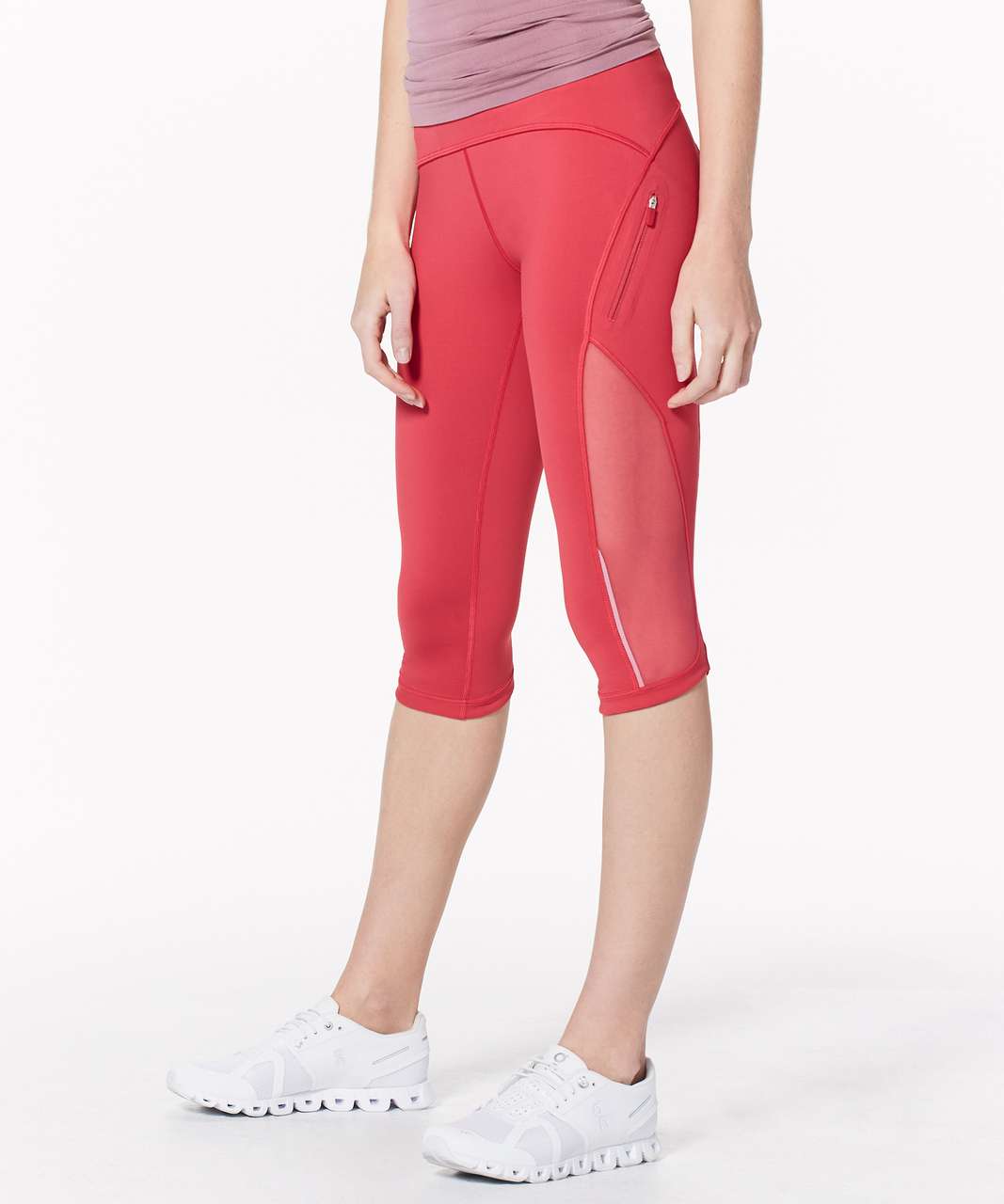 Lululemon Sun Runner Crop *17 - Fuchsia Pink - lulu fanatics