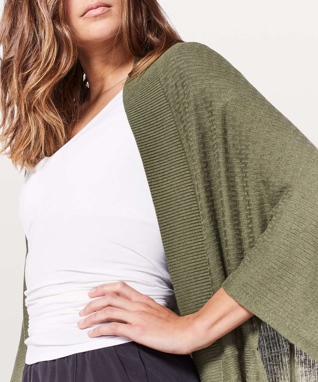 Lululemon Stillness Wrap - Heathered Sage