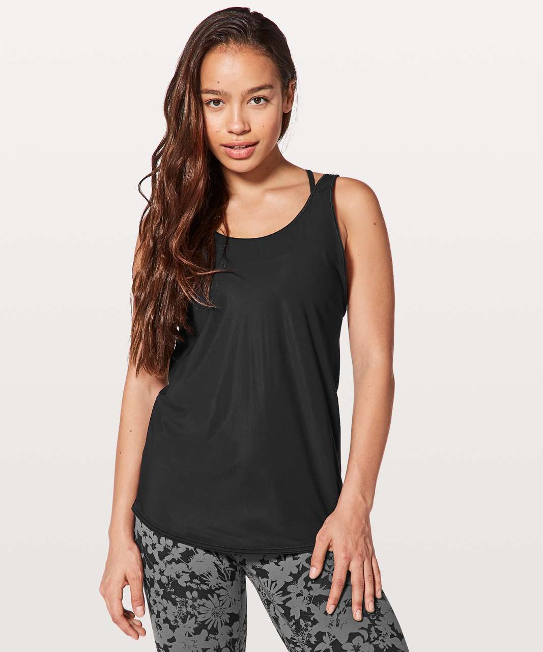 Lululemon Scoop Neck Tank - Black - lulu fanatics