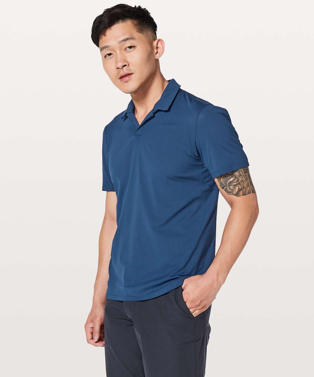 Lululemon Warped Sense Polo - Onyx Blue