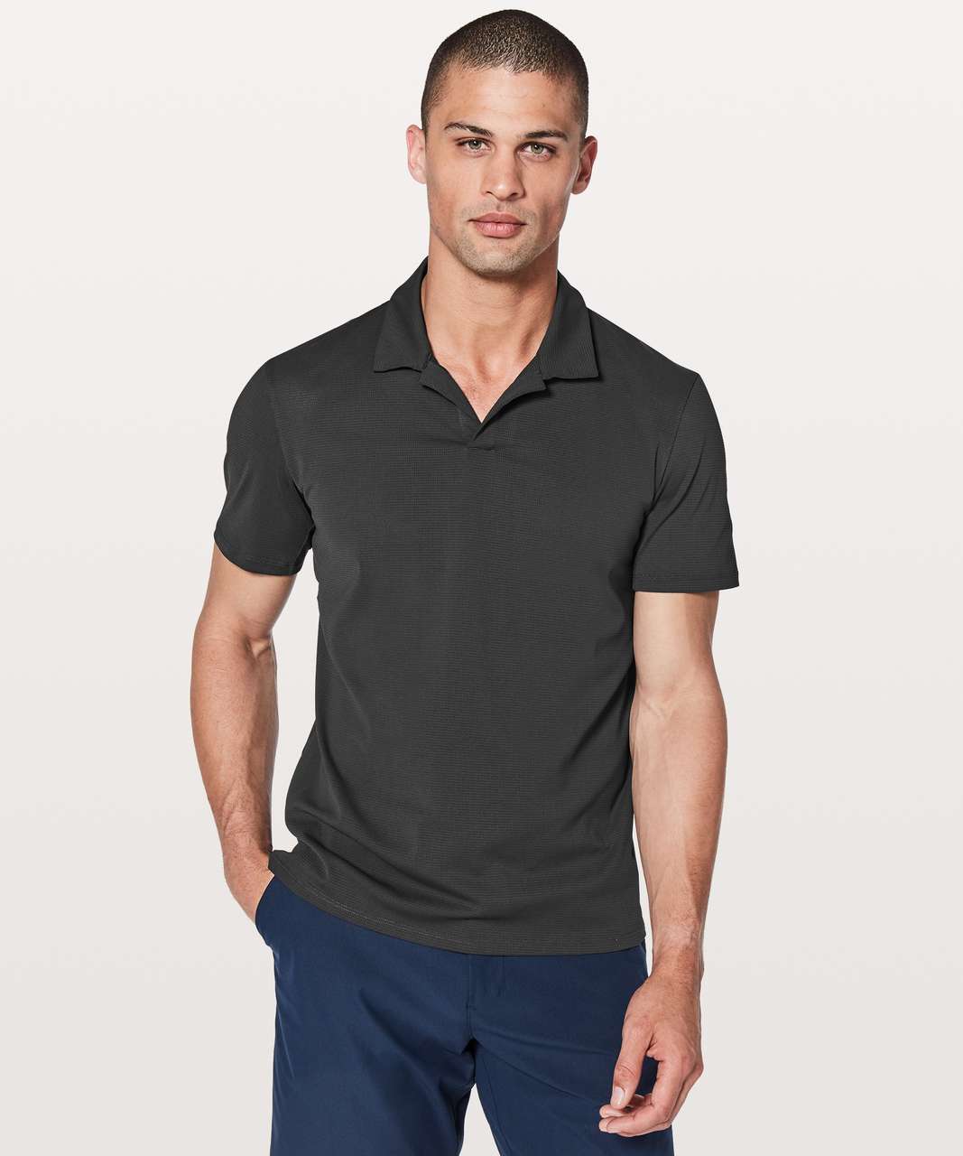 Lululemon Warped Sense Polo - Obsidian