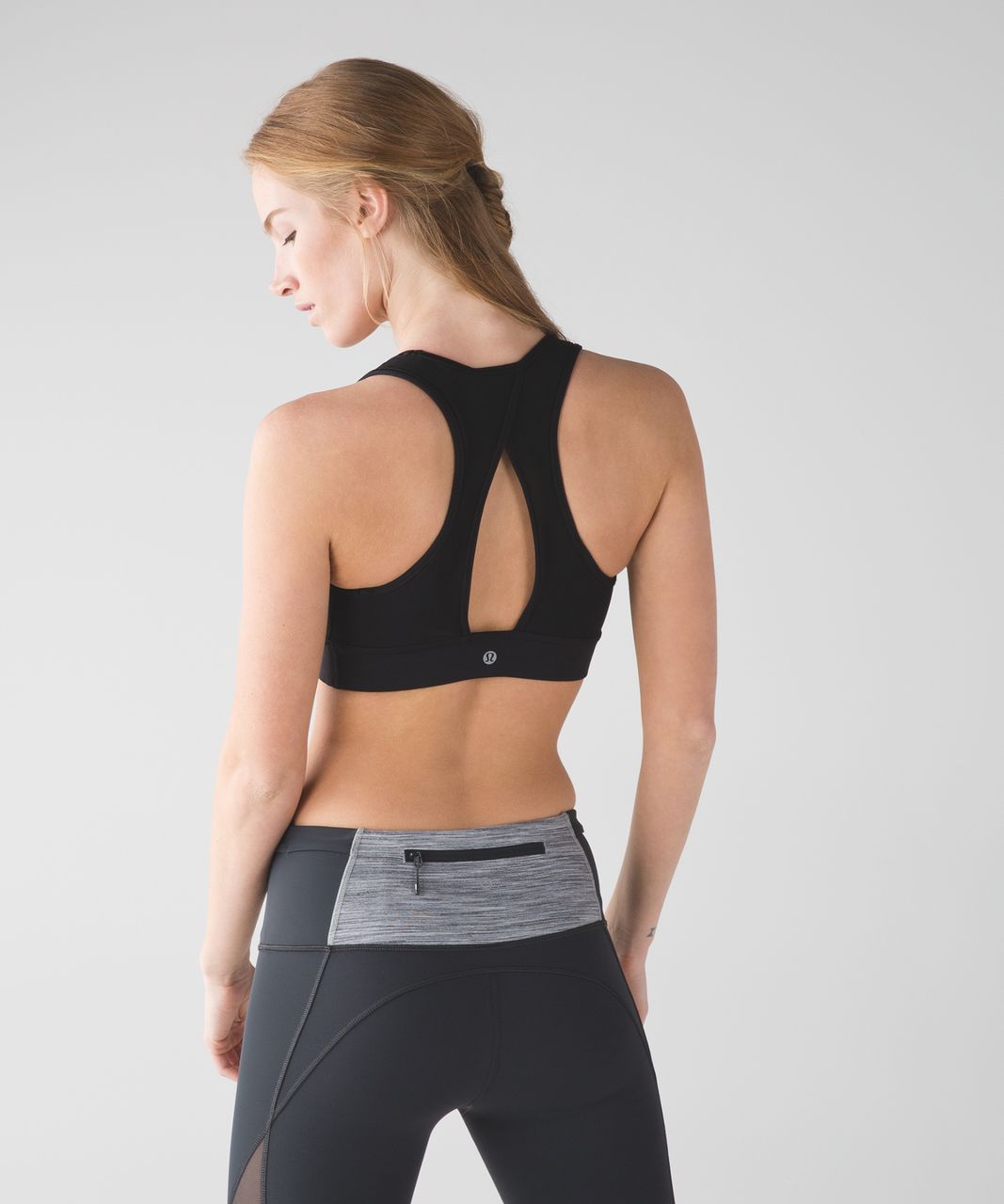 Lululemon Run With The Sun Bra - Black - lulu fanatics