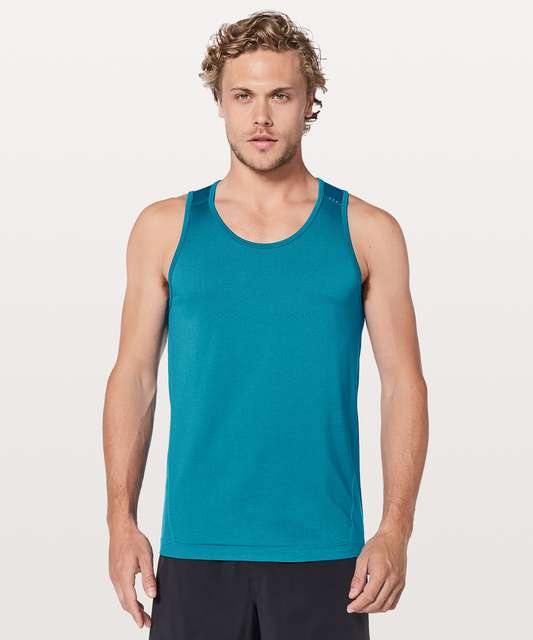 Lululemon Metal Vent Tech Tank - White / Black - lulu fanatics