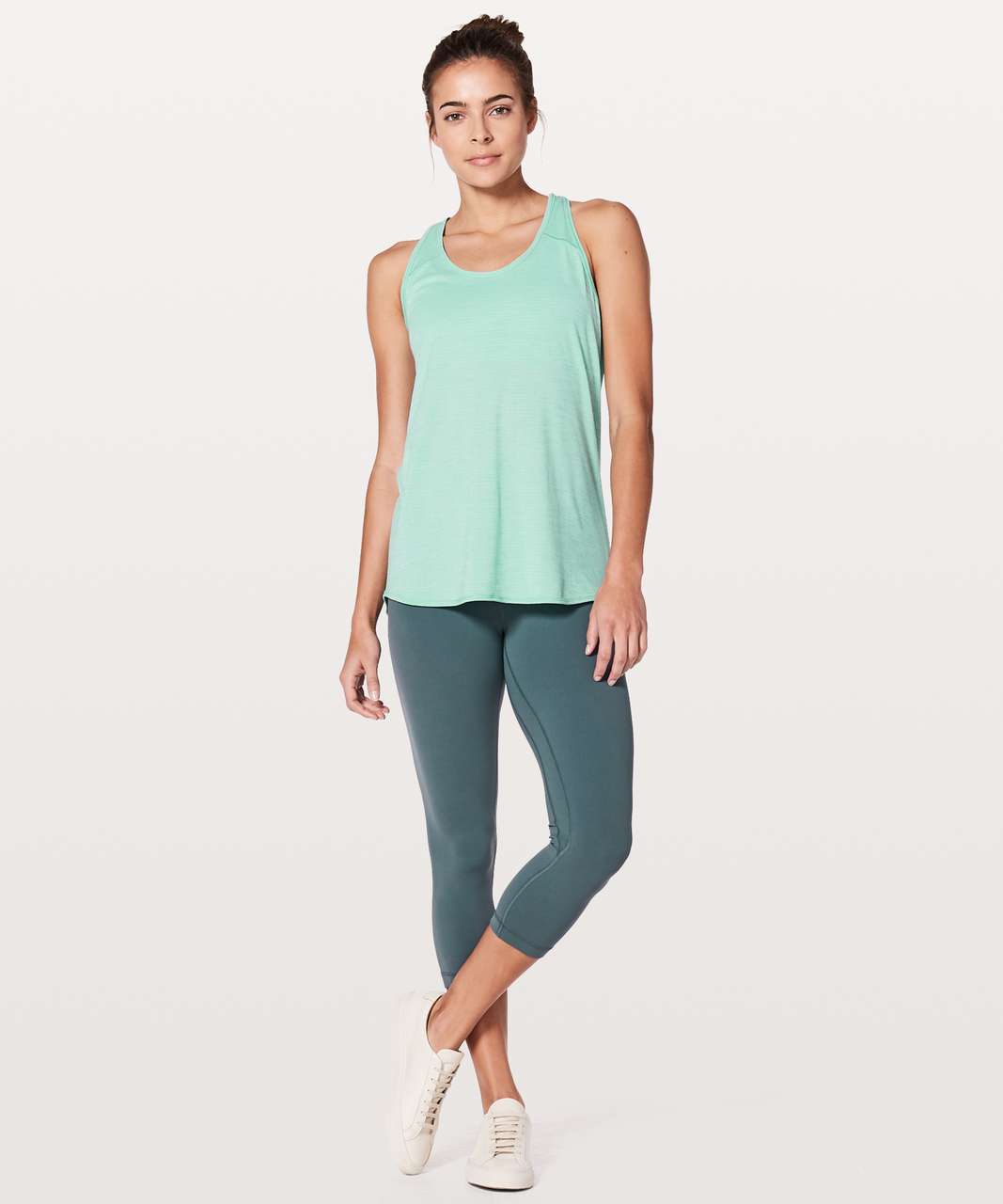 Lululemon Essential Tank - Heathered Washed Marsh