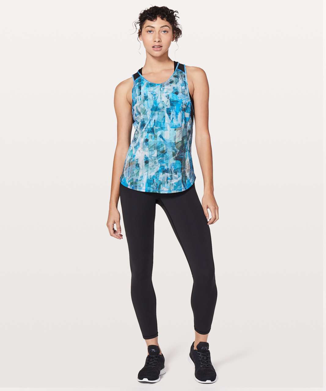 Lululemon Sculpt Tank II - Sun Dazed Multi Blue / Super Dark