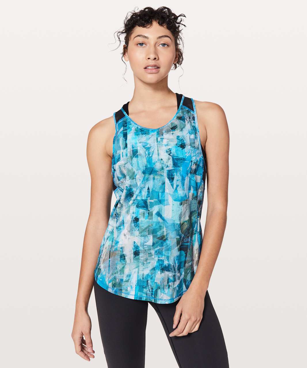 Lululemon Sculpt Tank II - Sun Dazed Multi Blue / Super Dark