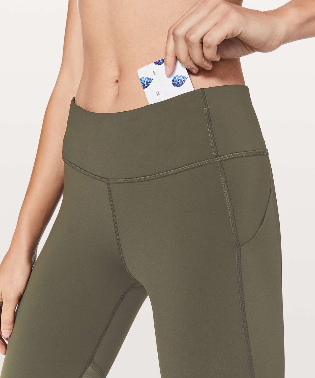 Lululemon Pace Rival Crop *22 - Dark Olive - lulu fanatics