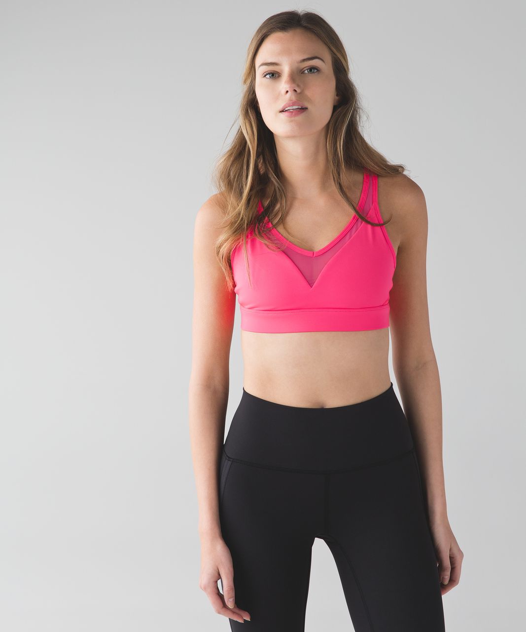 Lululemon Minimalist Bra - Neon Pink - lulu fanatics