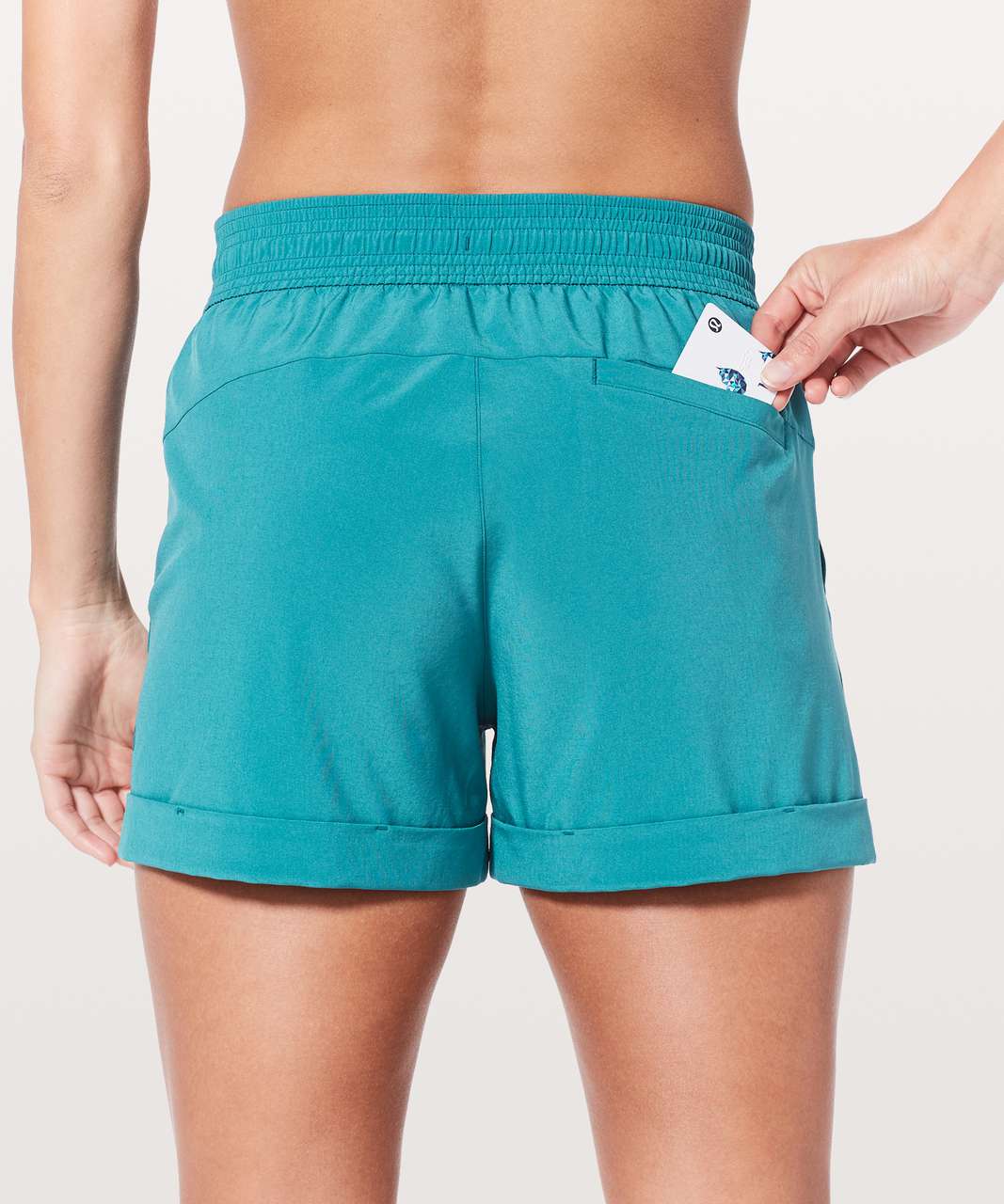 Lululemon Spring Break Away Short *4-way Stretch 3" - Pacific Teal