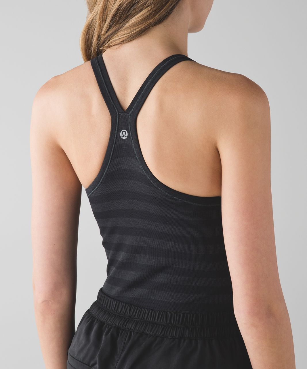 Lululemon Ebb To Street Tank - Heathered Black - lulu fanatics