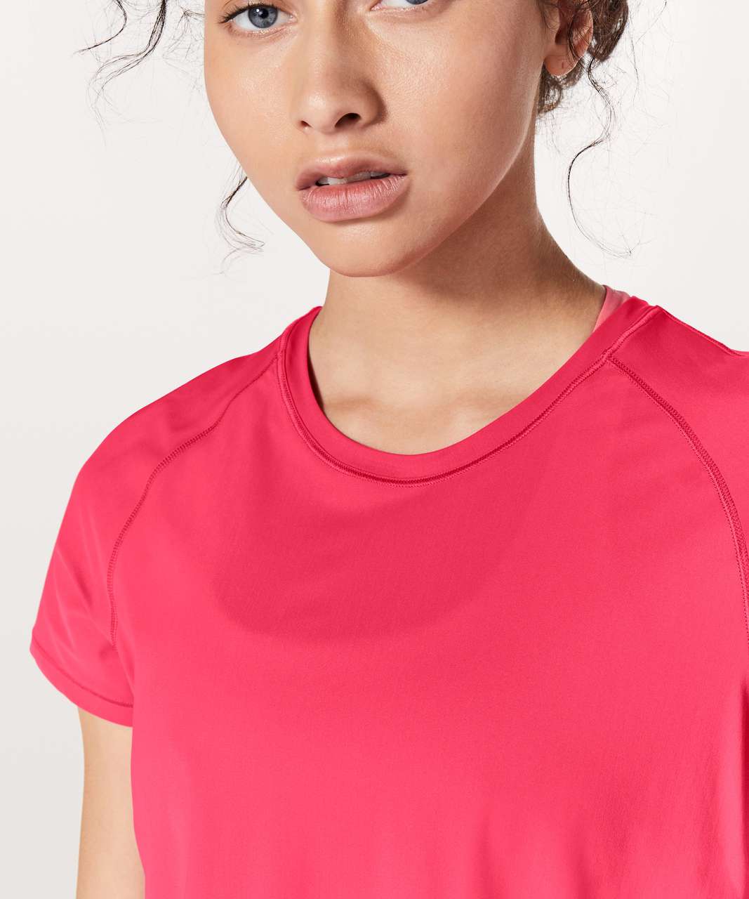 Lululemon Quick Pace Short Sleeve - Fuchsia Pink