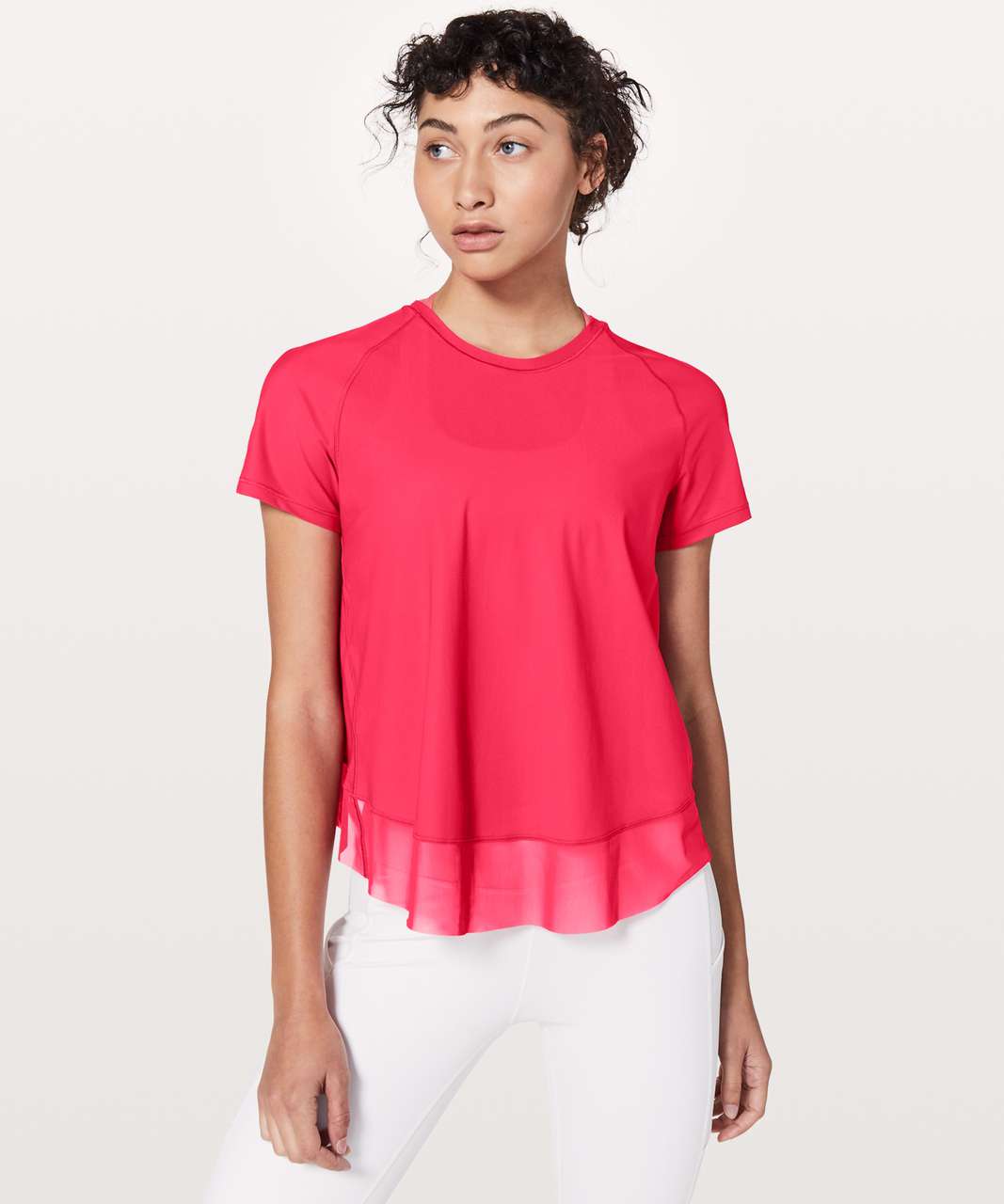 Lululemon Quick Pace Short Sleeve - Fuchsia Pink