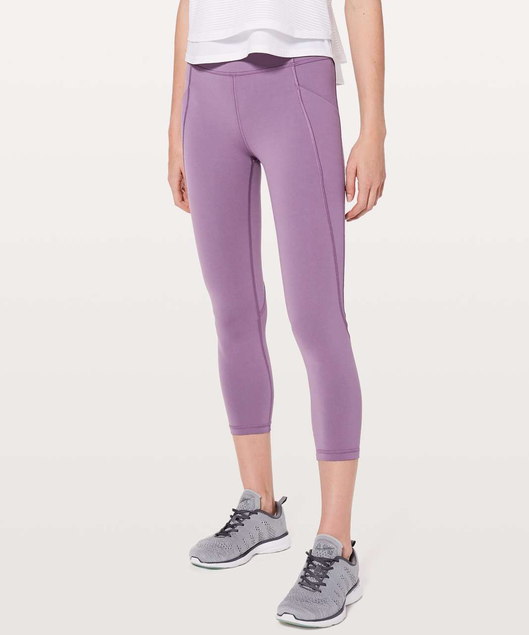 Lululemon Time To Sweat Crop 23 - Peri Purple - lulu fanatics