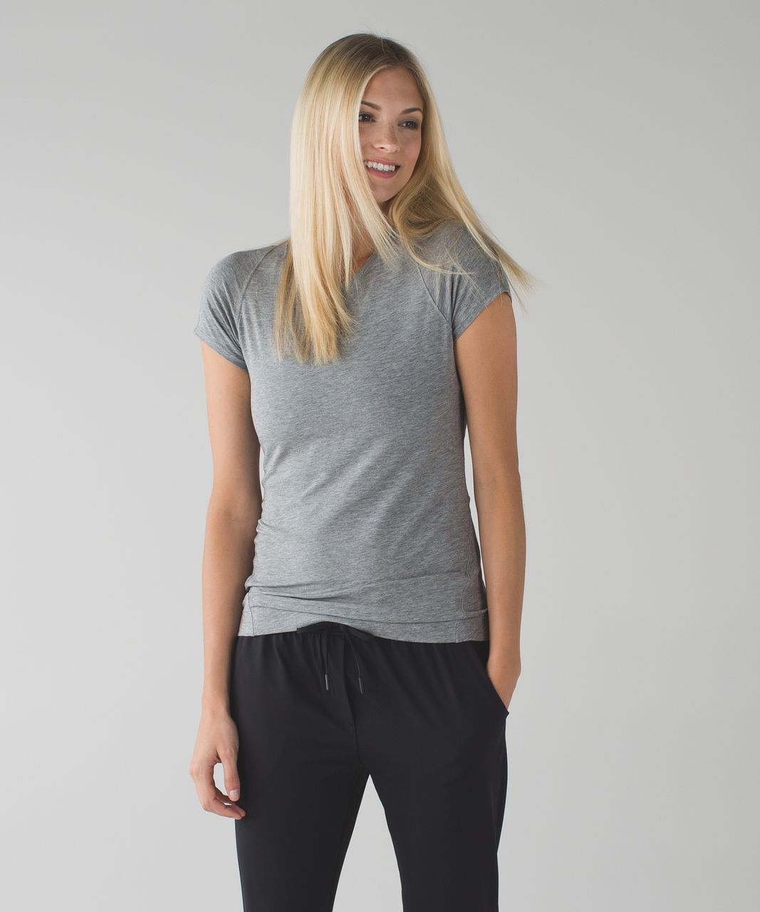 Lululemon Let Be Short Sleeve Tee - Heathered Medium Grey