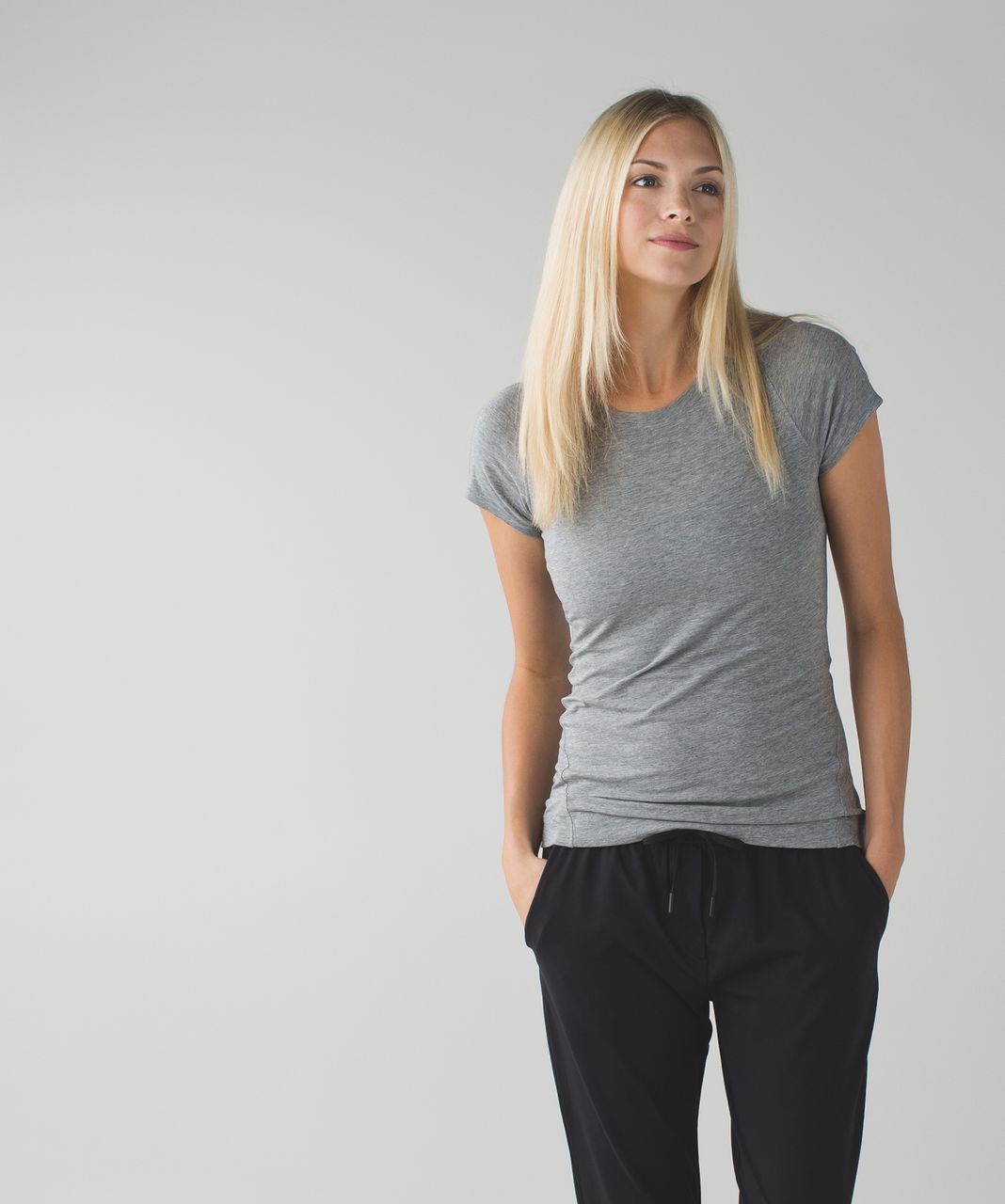 Lululemon Let Be Short Sleeve Tee - Heathered Medium Grey